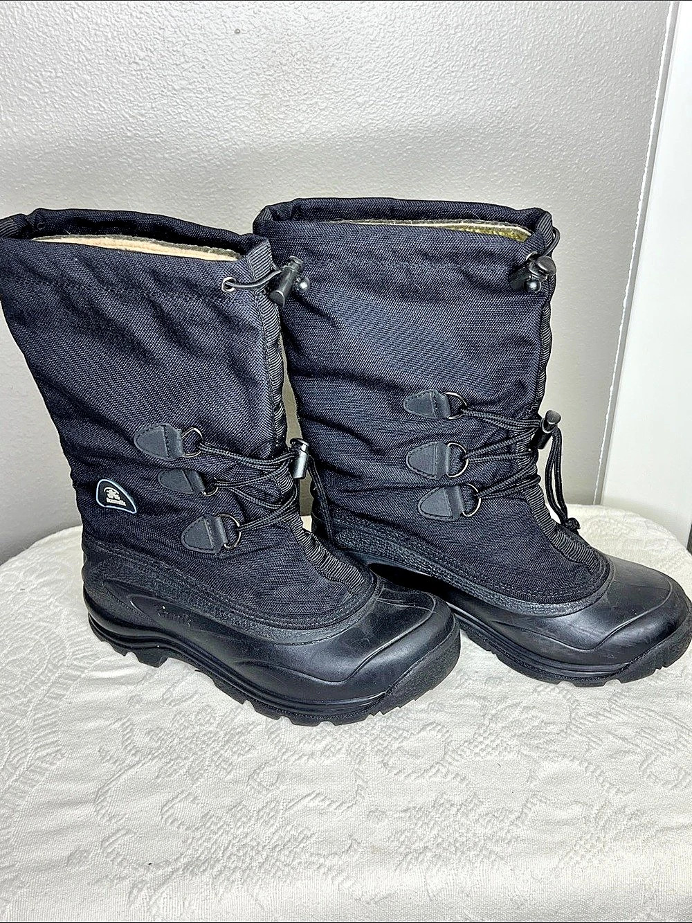 Kamik Black Winter Boots Size 8